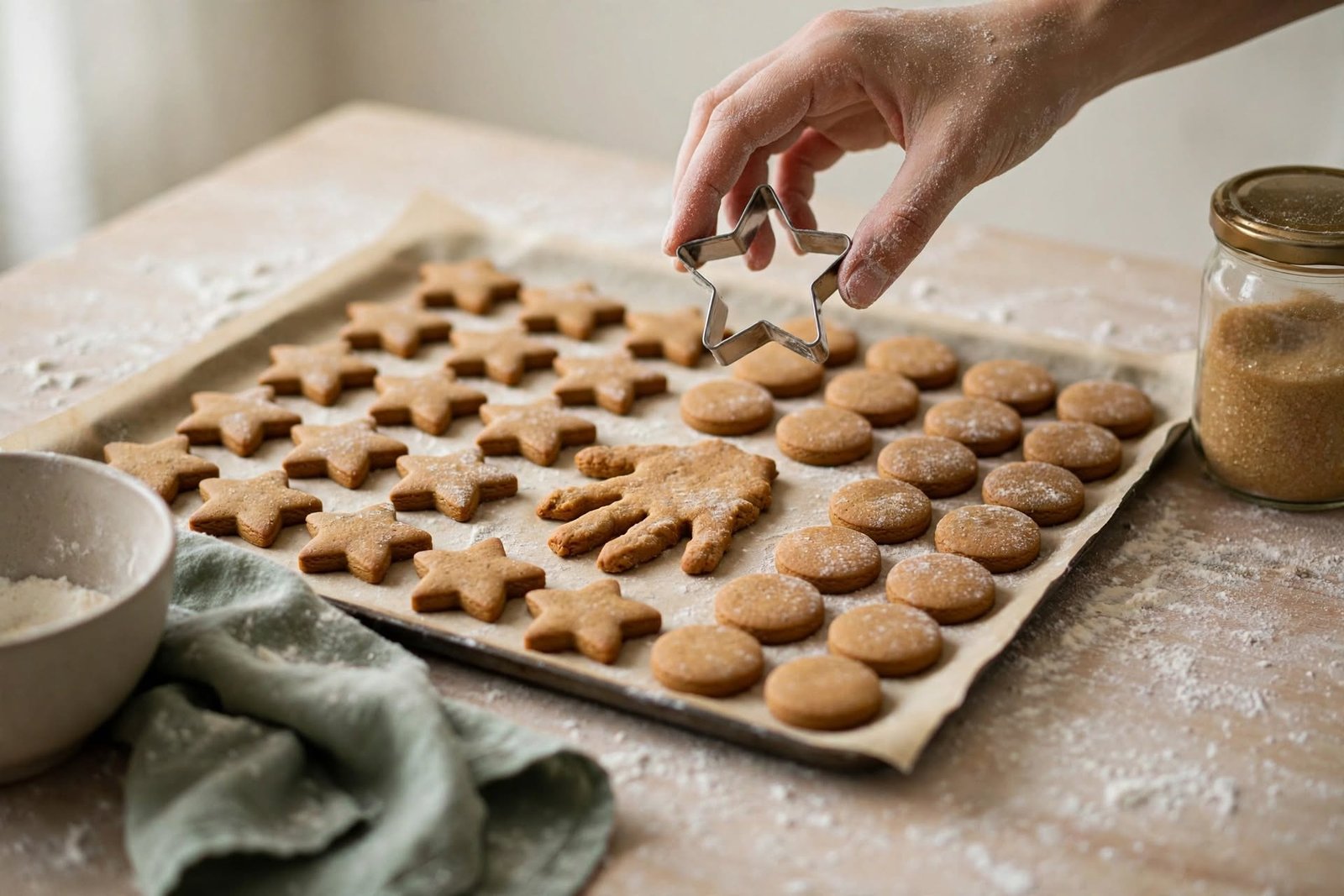 Expectativas familiares: cómo vivir tu vida sin culpa 2 Galletas con la misma forma y una galleta irregular entre ellas, metáfora del molde familiar